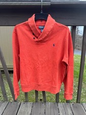 Ralph Lauren burnt orange men's sweater L Large handsome