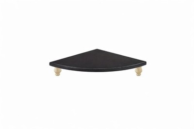 Rustic Corner Riser Tray Black Wood Farmhouse Counter Display Stand 15.5 