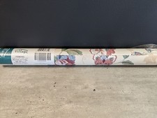 Village Wallpaper Wallcovering FLOWER Design Pink Double Roll Vinyl Prepasted