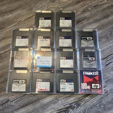 Lot of 14 Iomega Zip 100MB Discs Untested with Cases Vintage Data Storage Media