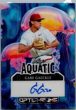 2025 Leaf Gabe Gaeckle Optichrome Baseball Aquatic 1/1 Auto