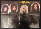 MOTLEY CRUE Vintage Double Side Poster HARD ROCK Tommy Lee Niki Sixx