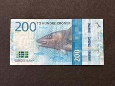 Bank Of Norway 200 Kroner Banknote - Newest Series