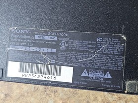 Sony PlayStation 2 Slim PS2 Black Gaming Console SCPH-70012 No Controller