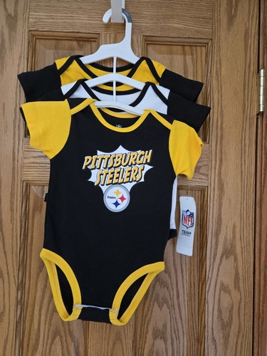 (3) Pittsburgh Steelers nfl INFANT BABY NEWBORN Jersey Shirt 18M 18 M Months