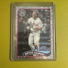 2024 Topps Series 1 Bryce Harper #89B-23 1989 Topps Throwback Foilboard