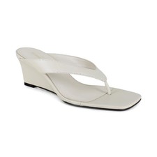 Women's Kenneth Cole New York Susannah Dress Wedge Thong Sandals Ecru