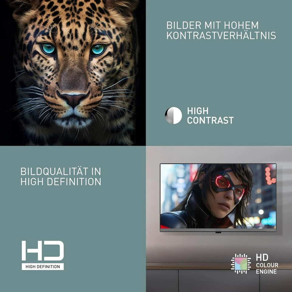 PANASONIC Fernseher 32 Zoll 720p HD LED Smart TV TB-32S40AEZ HDR WLAN HDMI - Bild 4 von 4