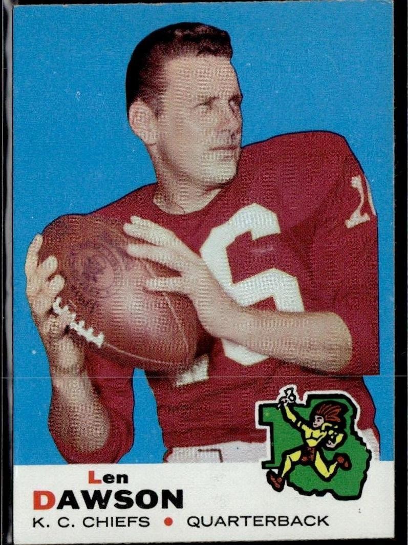1969 Topps #20 Len Dawson VG+ Kansas City Chiefs