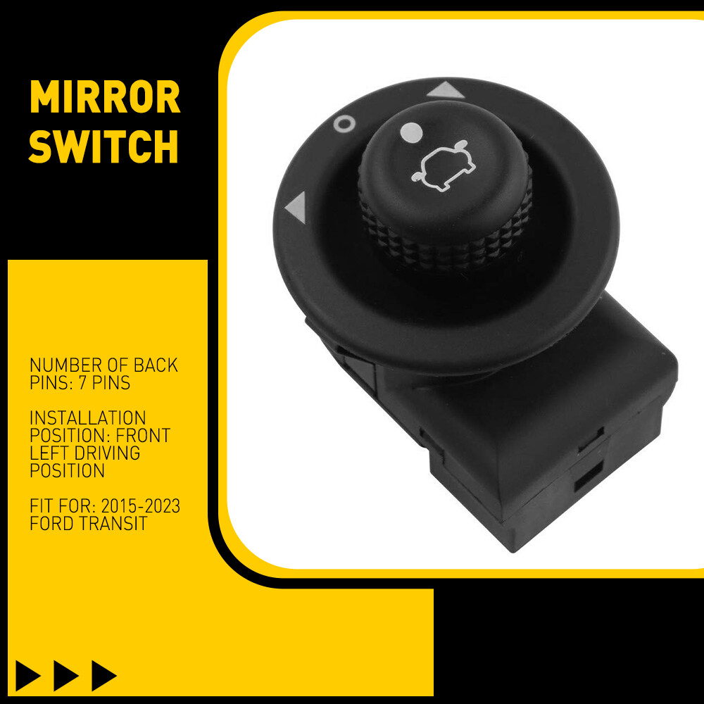 OEM For 15-23 Ford TRANSIT Mirror Adjustment Control Switch Button Lever Dash On