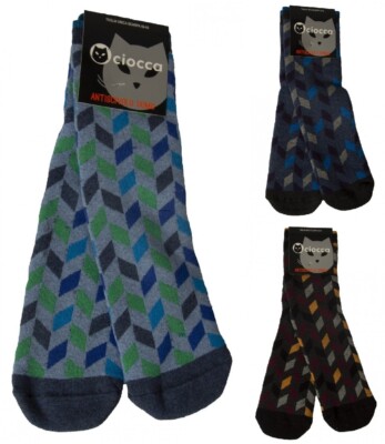 A pair of men's CIOCCA short low socks with non-slip rubber non-slip
