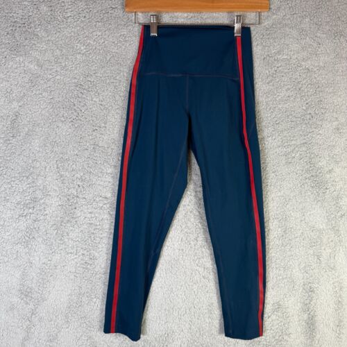 LNDR Leggings Women's XS Blue Red Compression Cropped Seamless Yoga