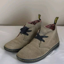 DR. MARTENS HENNY WOMENS SIZE US 9 SUEDE CHUKKA FLORAL FABRIC LINED BOOTS DOC'S