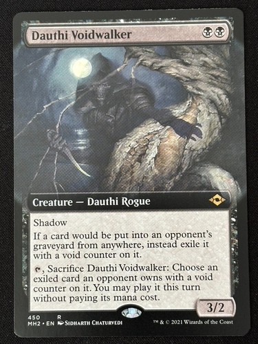 1x MTG Dauthi Voidwalker (Extended Art) - Modern Horizons 2 (MH2) #450 - Magic
