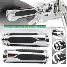 1" Handlebar Electronic Throttle Hand Grip For Harley CVO Road Street Glide FLHX