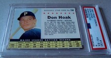 1961 Post Cereal #130 DON HOAK  psa 4  perf (926) Pittsburgh PIRATES VG-EX