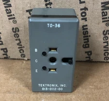 Tektronix 013-0112-00 Curve Tracer TO-36 Adapter
