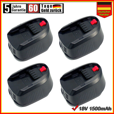 2X 4X Akku 18Volt Für BOSCH 2607336207 PSR 18 Li-2 1600Z00000 1.5Ah PSB 1-2P PST