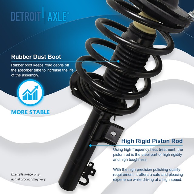 Rear&Front Pairs (4) Complete Strut Assemblies for 19962007 Ford