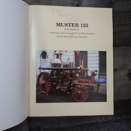 MUSTER 125 New York City Fire Department Anniversary Koehler Signed 1st Edition - Picture 4 of 7