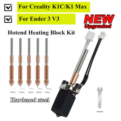 Upgrade Hotend Kit For Creality K1C/K1 Max/Ender 3 V3 Nozzle 3D Printer Part
