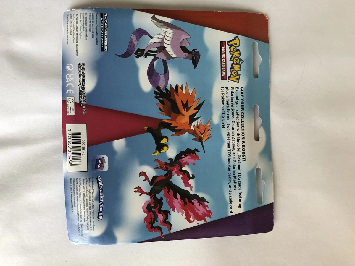 Galarian Zapdos Blister TCG Live Codes