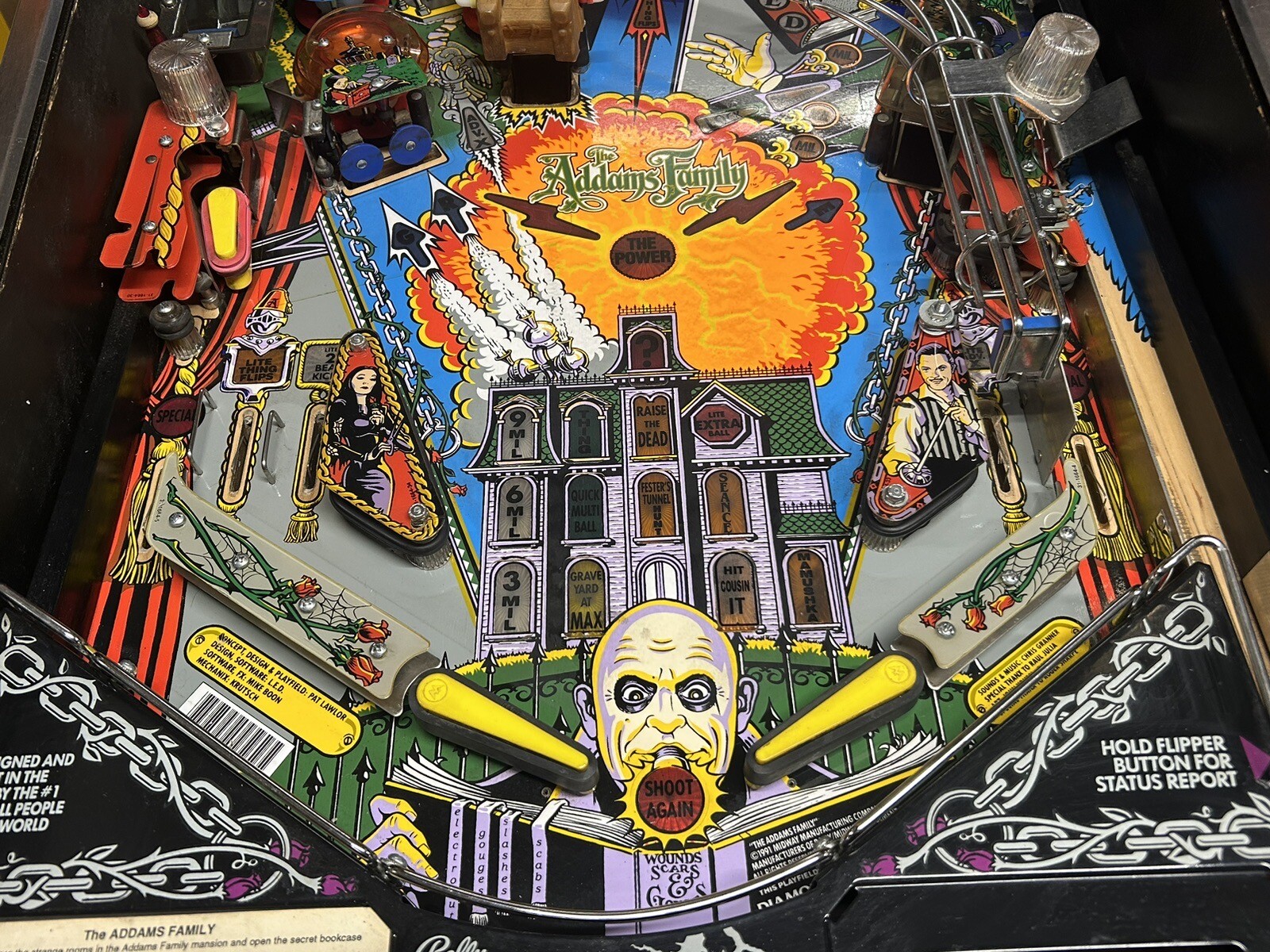 BALLY ADDAMS FAMILY PINBALL MACHINE NICE LEDs eBay