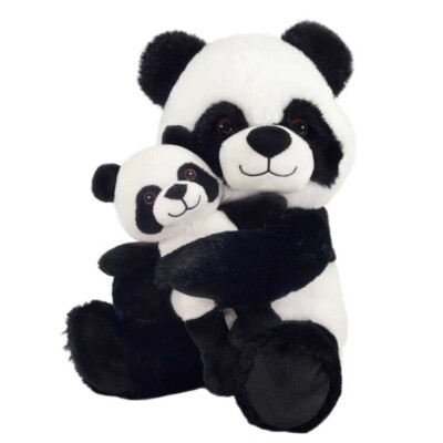 Plush 10'' Panda Mommy & Baby