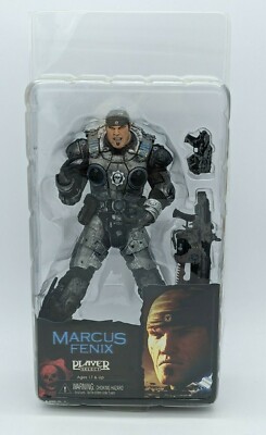 NECA Player Select Gears of Wars 2 Marcus Fenix Action Figure 2009 Open Box
