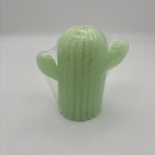 Garden Party Unscented 16oz Mini CACTUS Candle, Room Kitchen House Decor NEW