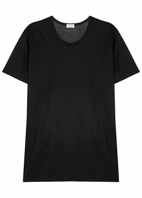 Zimmerli 700 Pureness T-Shirt 100% Baumwolle Micromodal Schwarz