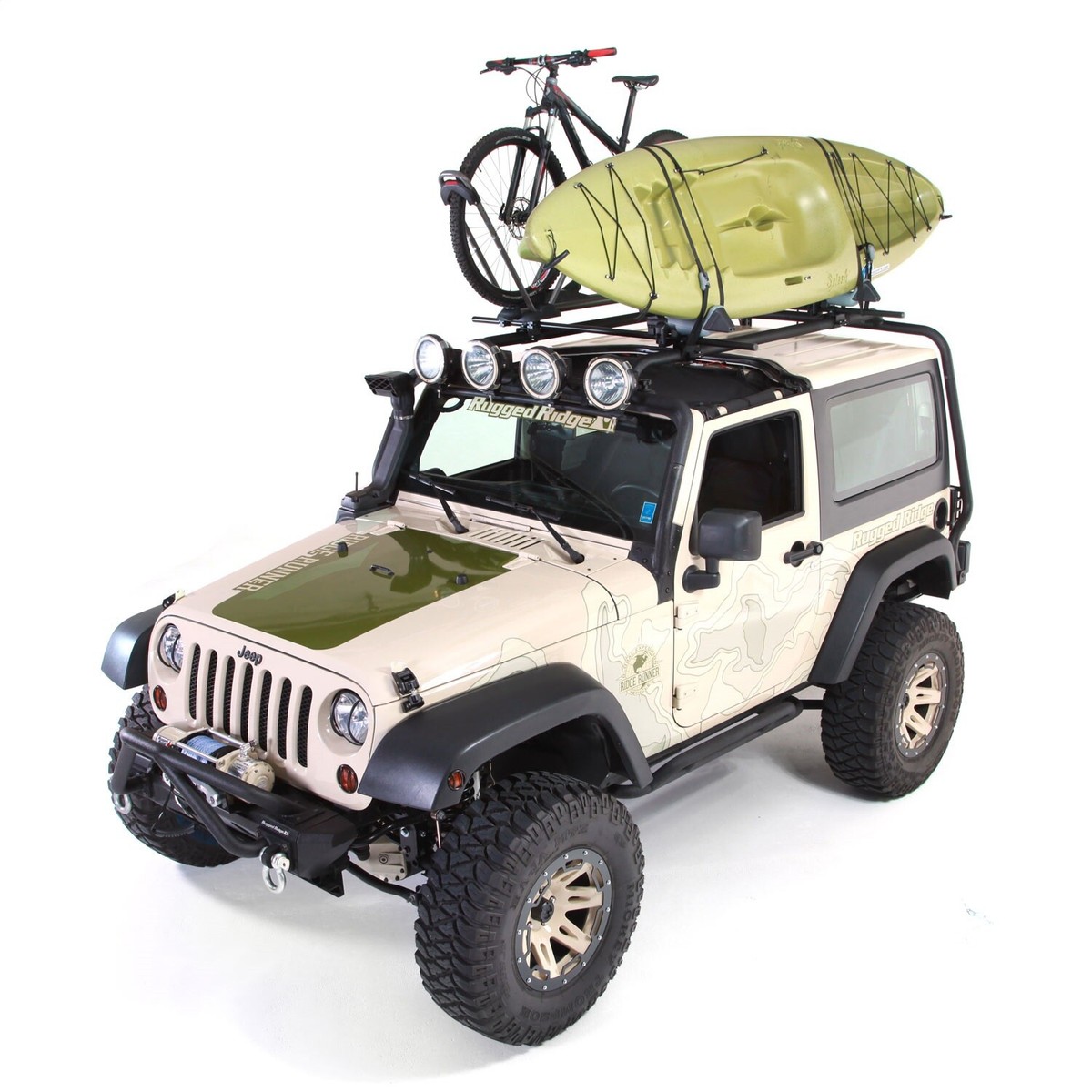 Rugged Ridge 11703.01 Sherpa Roof Rack Fits 07-18 Wrangler (JK) | eBay
