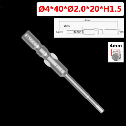 HQ 5pcs 4mm Round Shank Hex Bits H1.5-H4 Fit for 800 Torque Electric Screwdriver - Picture 13 of 32