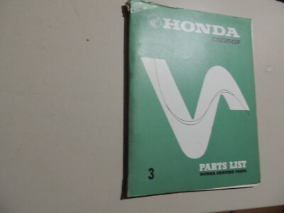 Parts List catalog Werkstatthandbuch Ersatz teil e katalog Honda CB 350 F Four