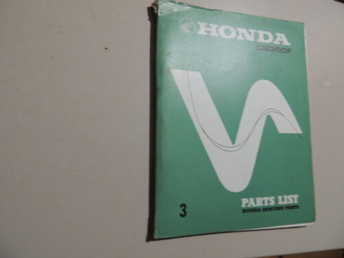 Parts List catalog Werkstatthandbuch Ersatz teil e katalog Honda CB 350 F Four - Afbeelding 1 van 12