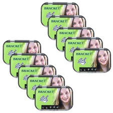 100XDental Orthodontic Bracket Mental Monoblock Braces Mini roth 0.22 345 HK 5*5