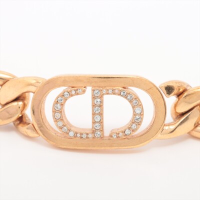 Dior Mitzah 30 MONTAIGNE 30 Montaigne Bracelet GP×Rhinestone Dior Mitzah 30 MONTAIGNE 30 Montaigne Bracelet GP×Rhinestone