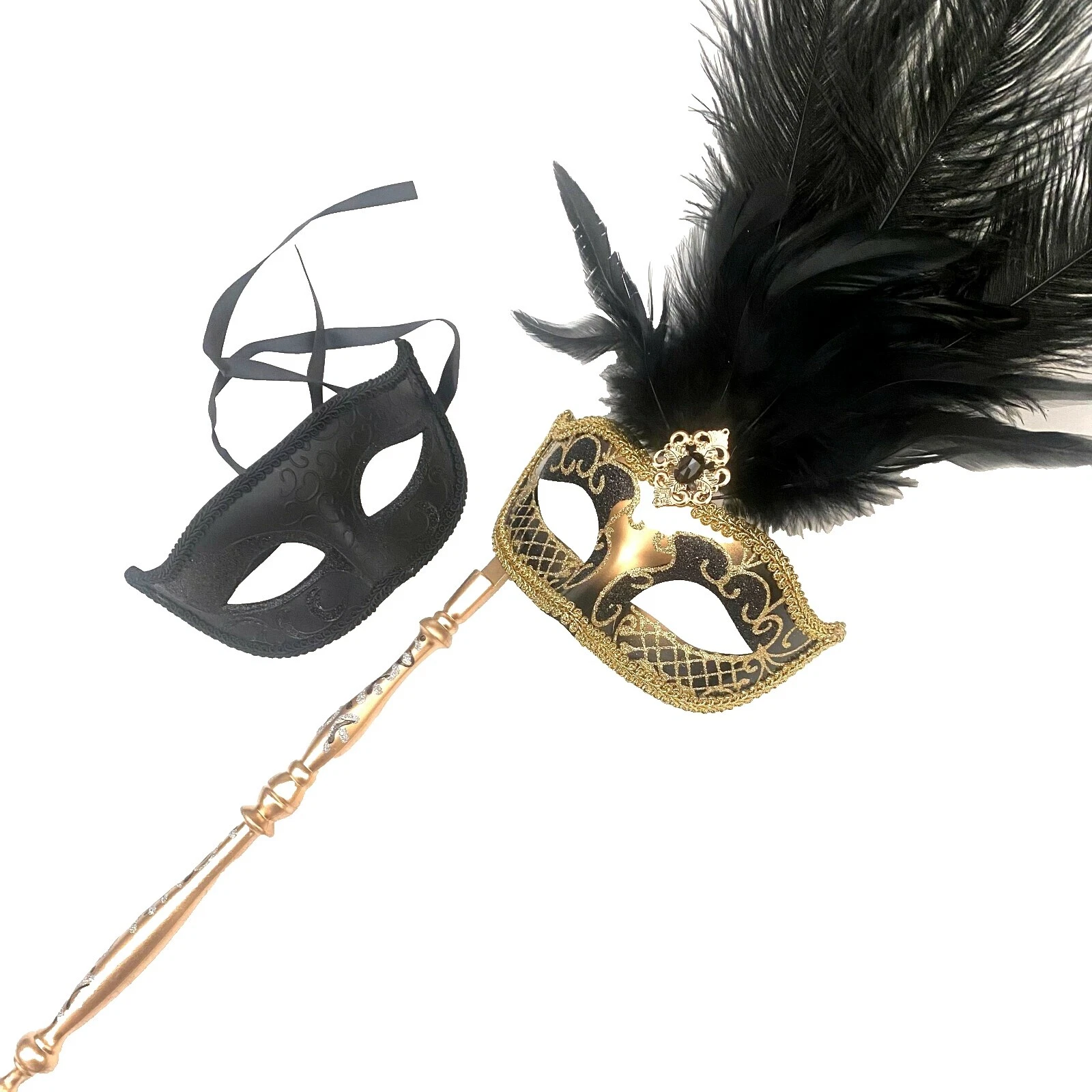Feather Burlesque Costume Masks & Eye Masks