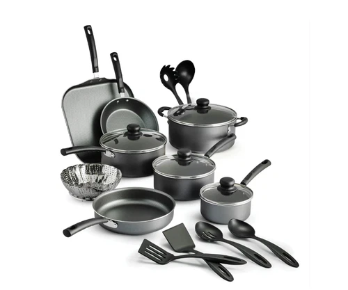 18 Piece Cookware Set Pots & Pans Kitchen Non Stick Home Cooking Pot Pan 2 Color