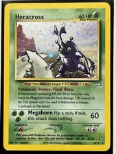 Heracross Holo Rare 6/111 Unlimited Neo Genesis #1 Pokemon Card TCG