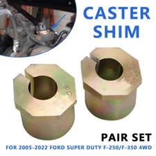 FOR 2005 - 2022 FORD SUPER DUTY F-250 / F-350 4WD 2° CASTER SHIM PAIR SET TRUCK