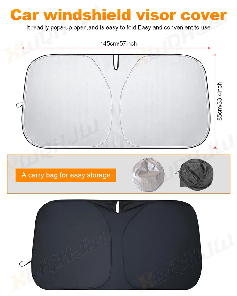 Parabrisas protector térmico personalizado para Infiniti QX80 Z62 2011-20 parasol Foto 3 de 4