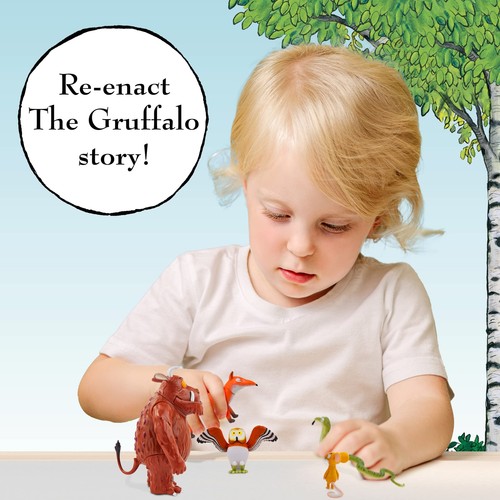 Gruffalo Jouet Figurine Jeu Personnages Articulés pour Enfants Comprend Souris Ow... - Photo 3/7