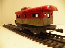 MARX O GAUGE NEW YORK CENTRAL 20102 CABOOSE 2 AXLES LITHO GRAY/RED