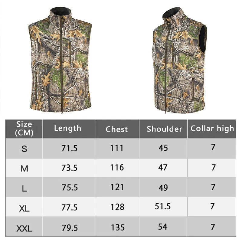 Warm Hunting Vest Zipper Anti-Static Wear-Resistant Windproof Waterproof Vest. - Image 2 of 4