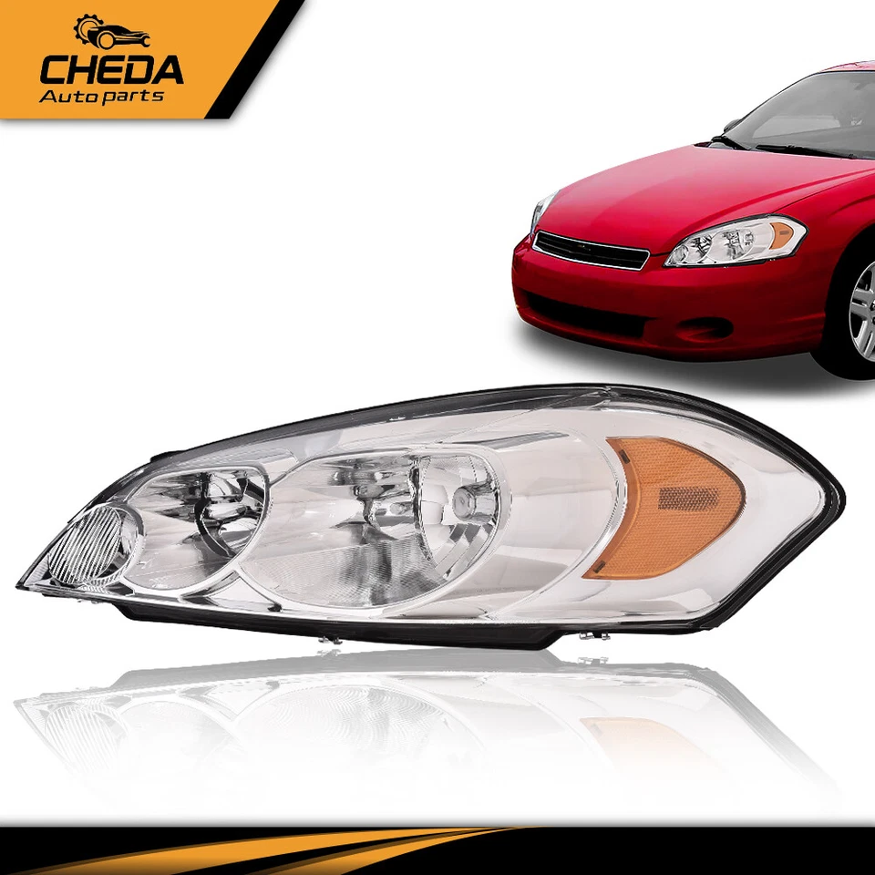 Ajuste para Chevrolet Impala 2006-2016 carcasa cromada ámbar faros lado del conductor Foto 3 de 4