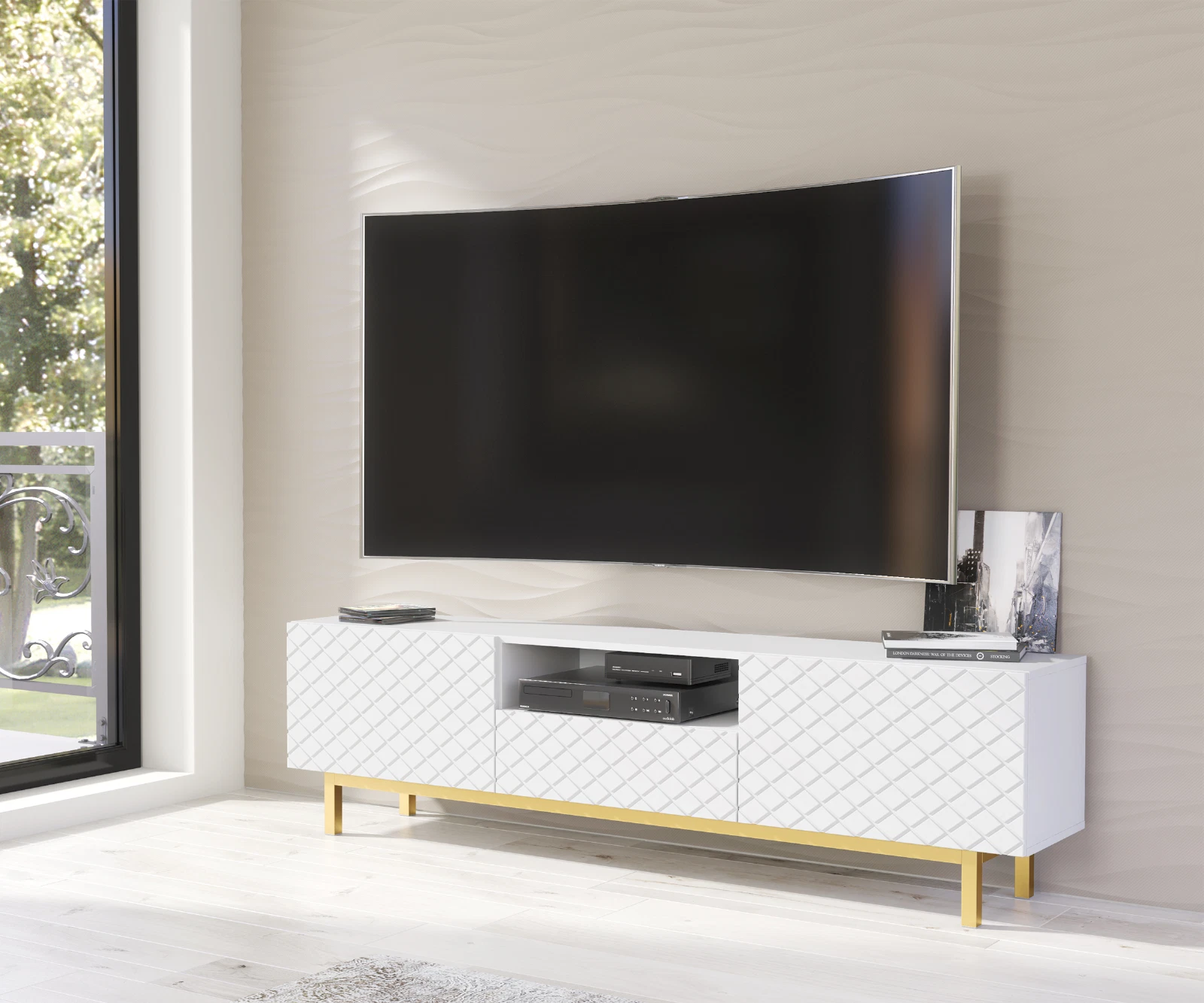 180cm TV Unit I Sideboard Cabinet I Cupboard TV Stand I