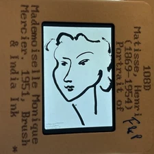 Henri Matisse "Mademoiselle Monique Mercier" Fauvism French Art 35mm Slide