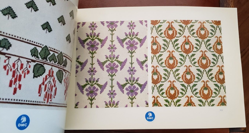 Libro de diseño artesanal de aguja punto de cruz francés Bibliotheque DMC 1970 - Imagen 6 de 8