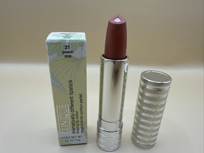 Clinique Dramatically Different Lip Colour Lipstick PEACH POP 21 ~  New In Box